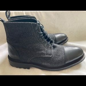 Vintage Foundry wool and leather cap toe